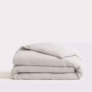 Quince Linen & Bamboo Light Gray Duvet Cover! Full/ Queen (376)
